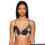 Roxy Women's Printed Softly Love Reversible Athletic Tri Top Anthracite Castaway Floral B074GXW4G3